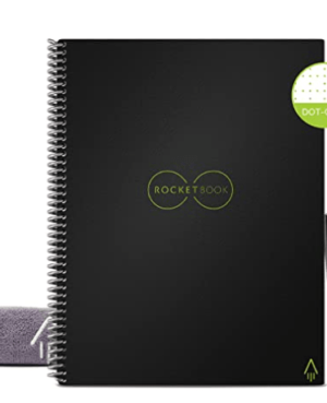 Smart Reusable Notebook - Dot-Grid Eco-Friendly Notebook with 1 Pilot Frixion Pen & 1 Microfiber Cloth Included