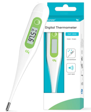 Thermometer for Adults, Oral Thermometer for Fever, Medical Thermometer with Fever Alert, Memory Recall