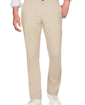 Men's Straight-Fit Washed Comfort Stretch Chino Pant